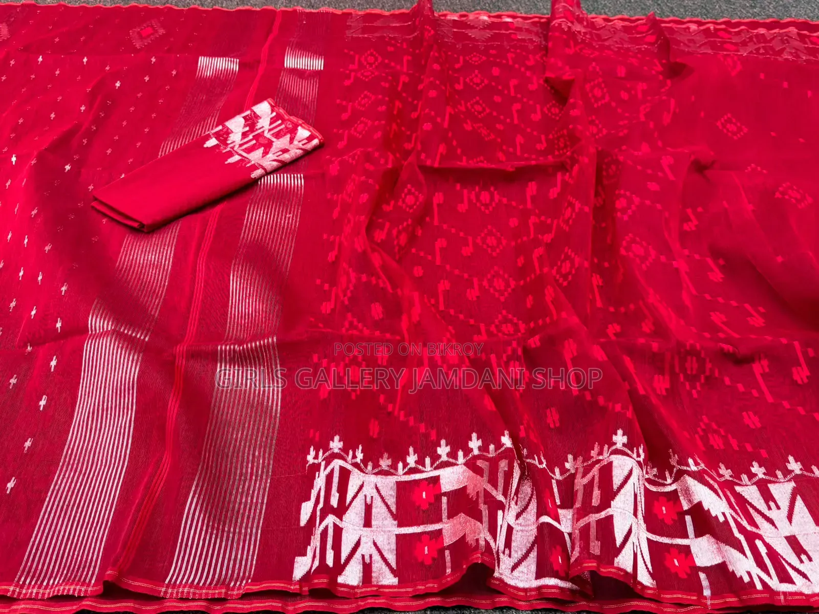 Original Handloom Dhakai Jamdani Saree