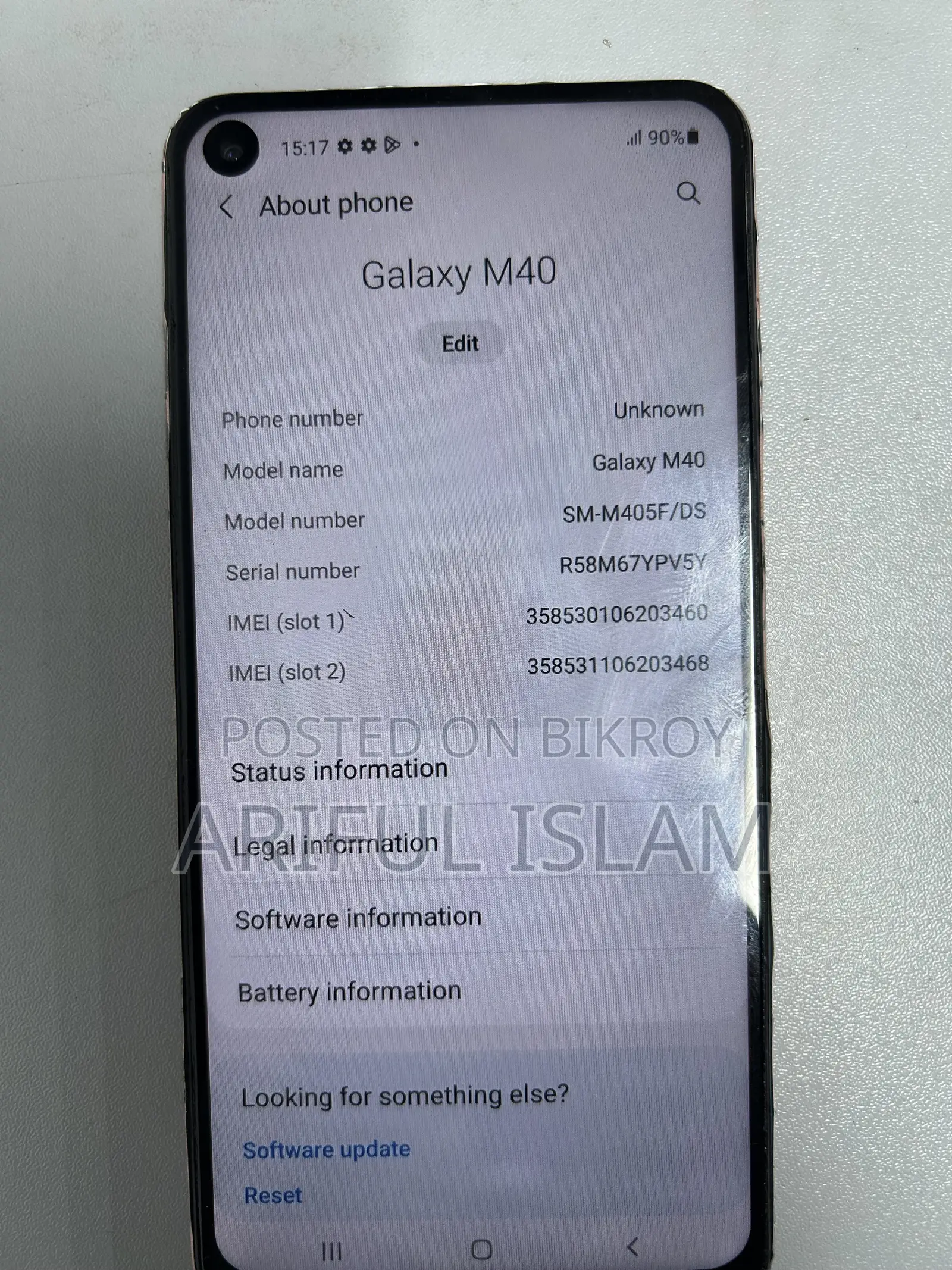 স্যামসাং গ্যালাক্সি এম৪০ ১২৮ জিবি অরেঞ্জ