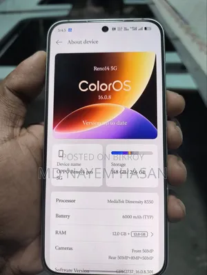 Oppo Reno14 256 GB White