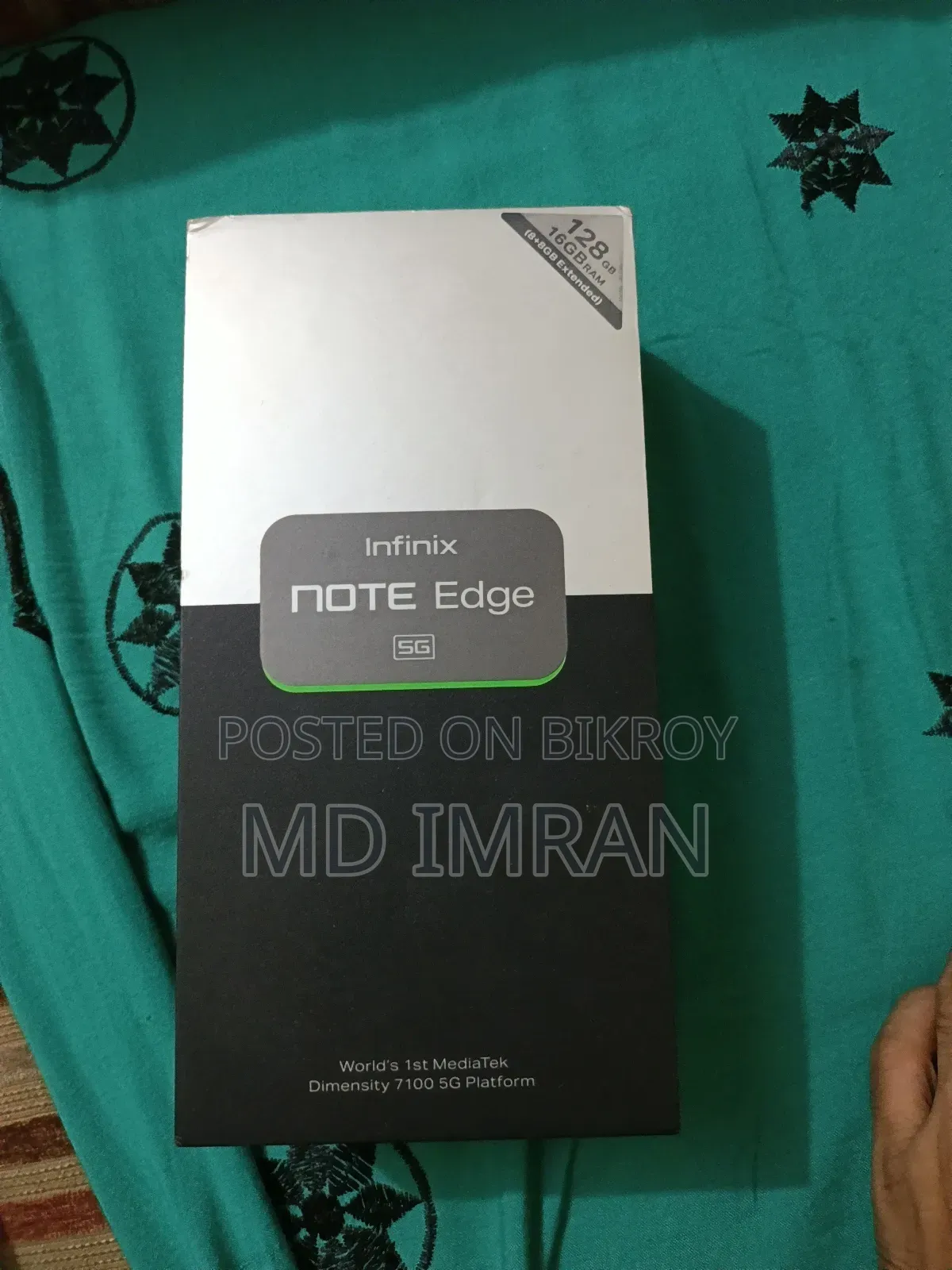 নতুন ইনফিনিক্স নোট এজ ১২৮ জিবি সিলভার