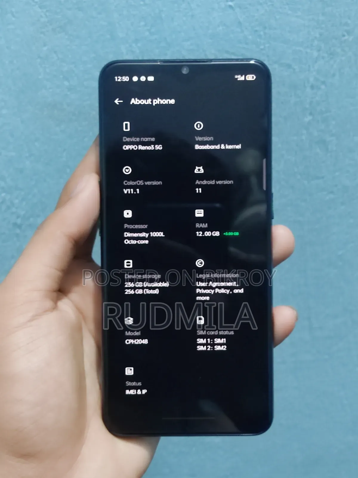 Oppo Reno3 5G 256 GB Blue