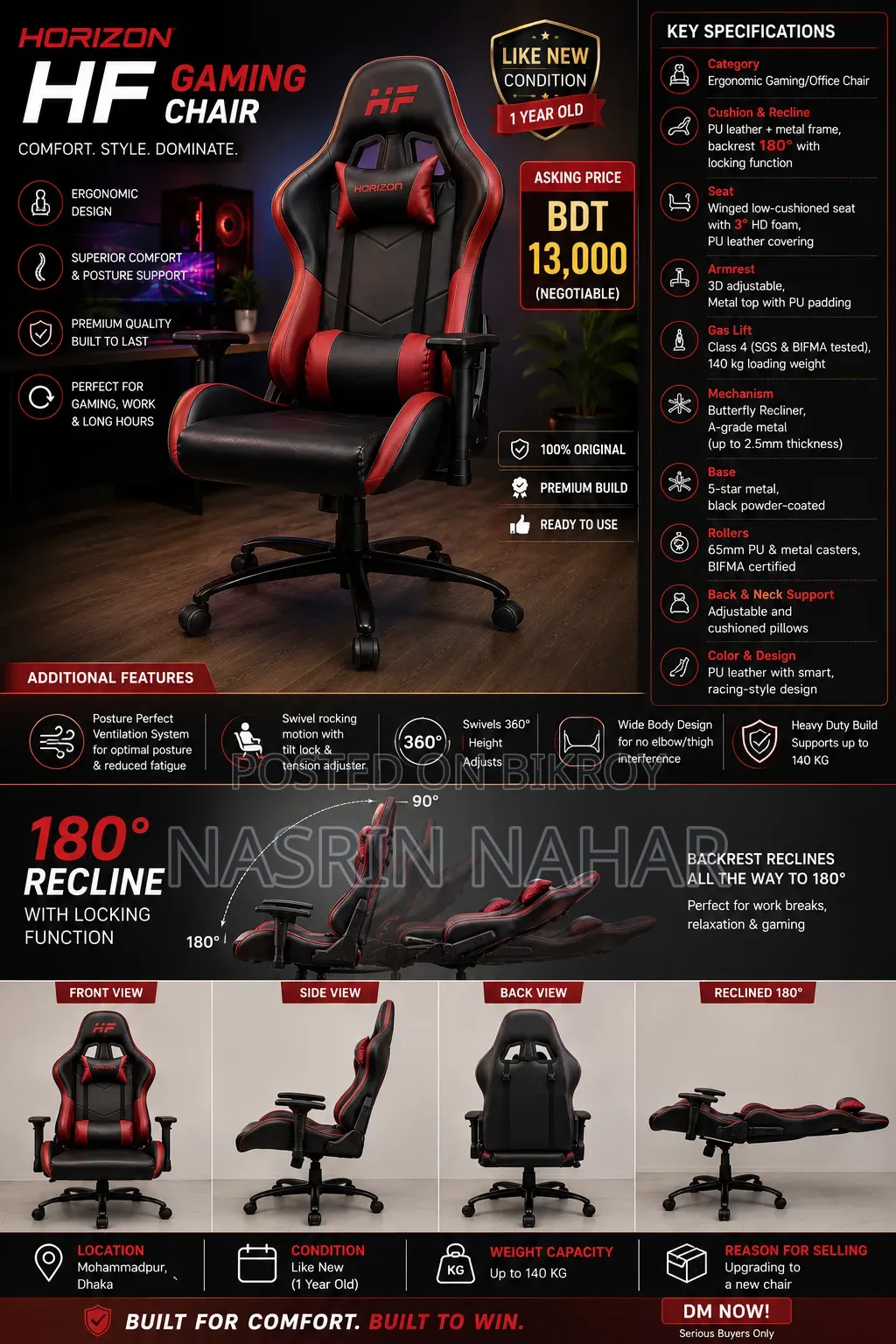 Ergonomic Gaming Chair