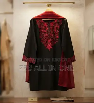 Sequence Embroidery Three Piece Comfortable Dress