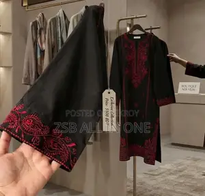 Sequence Embroidery Three Piece Comfortable Dress
