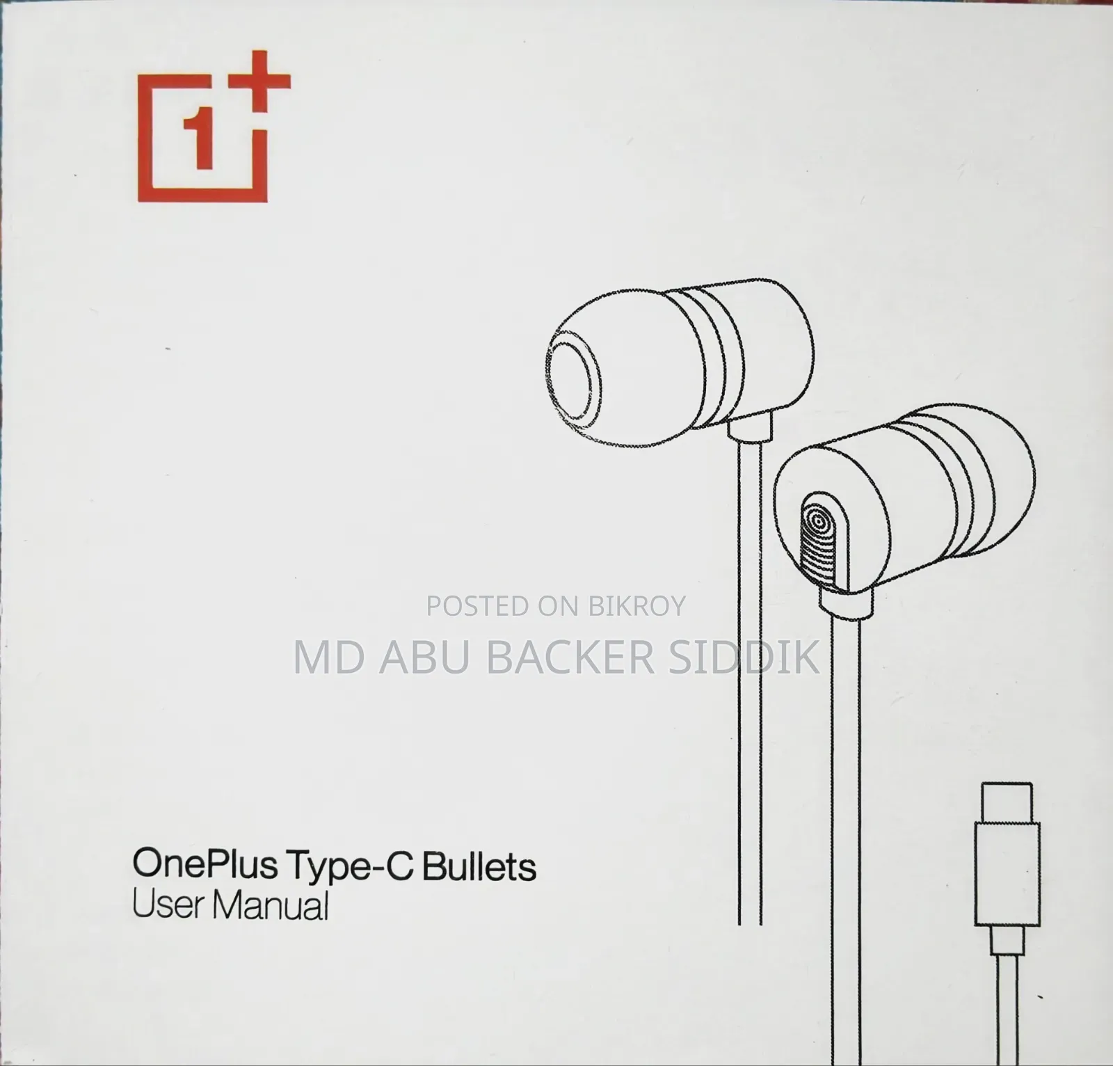 Original OnePlus Type-C Bullets Headphones 100% Authentic