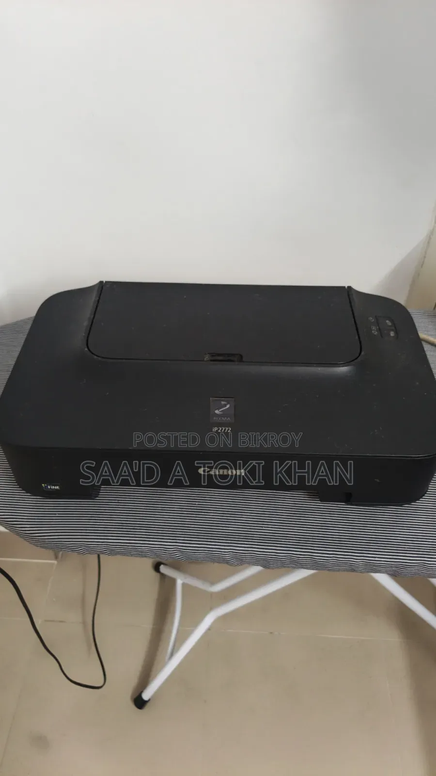 ক্যানন আইপি ২৭৭২ প্রিন্টার (কার্টিজ ছাড়া)