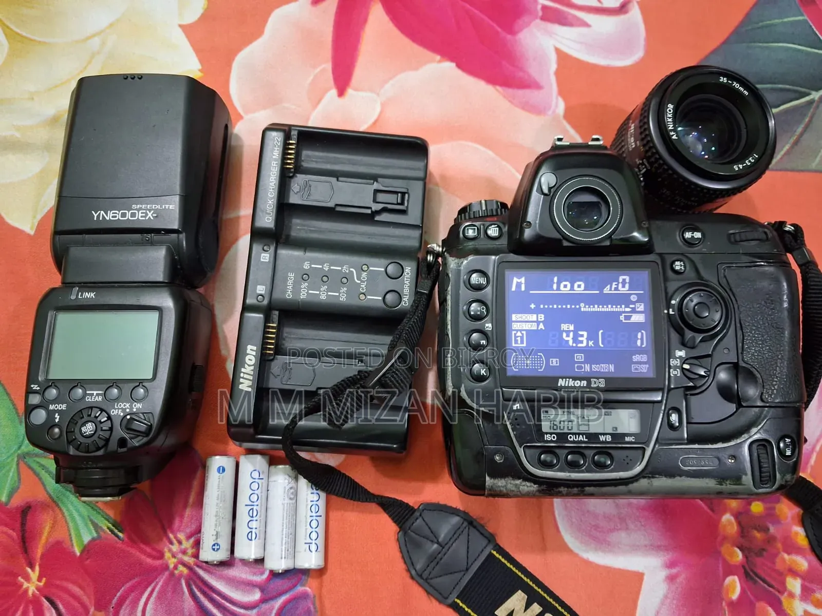 Nikon __D3--Lens_35--70mm Charger Memory