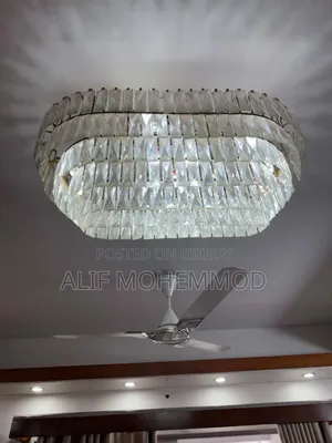 মডার্ন ওভাল ক্রিস্টাল চ্যান্ডেলিয়ার কল