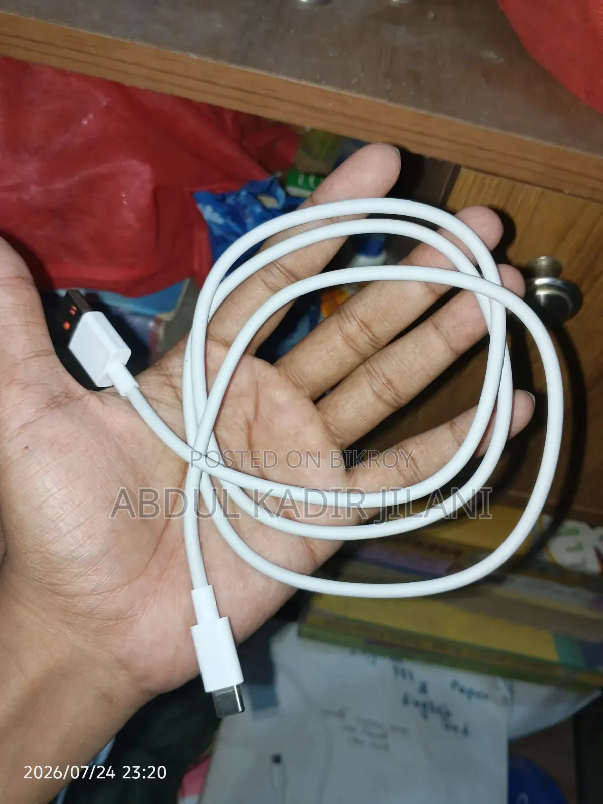 ৬এ শাওমি ক্যাবল, টাইপ-সি ১২০হার্জ সাপোর্টেড