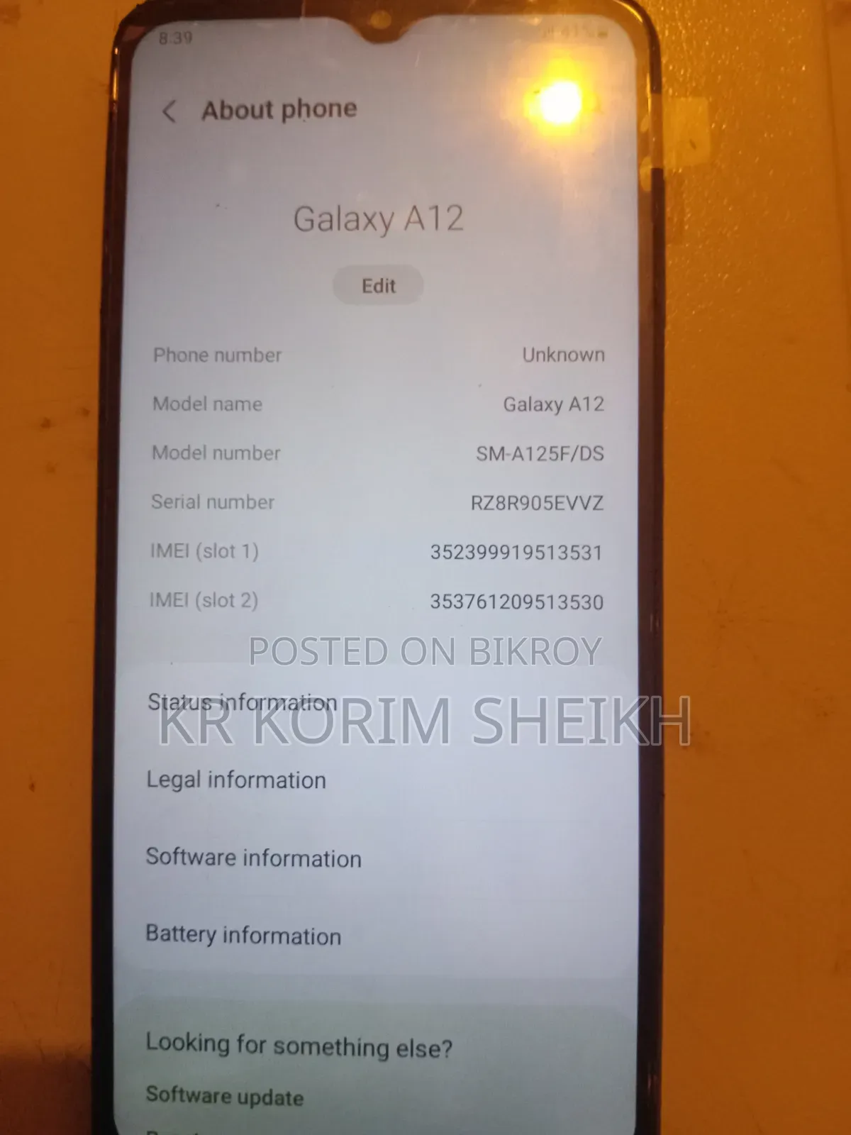 Samsung Galaxy A12 (India) 64 GB Blue