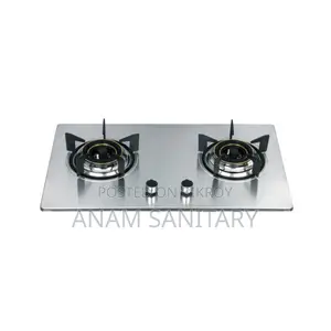 Gazi P316 CAM Smiss Stainless Steel Double Burner Gas Stove LPG