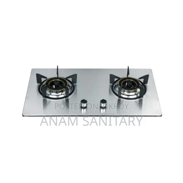 Gazi P316 CAM Smiss Stainless Steel Double Burner Gas Stove LPG