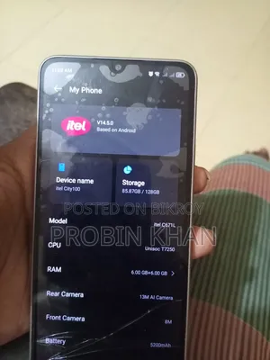 Itel City 100 128 GB Silver