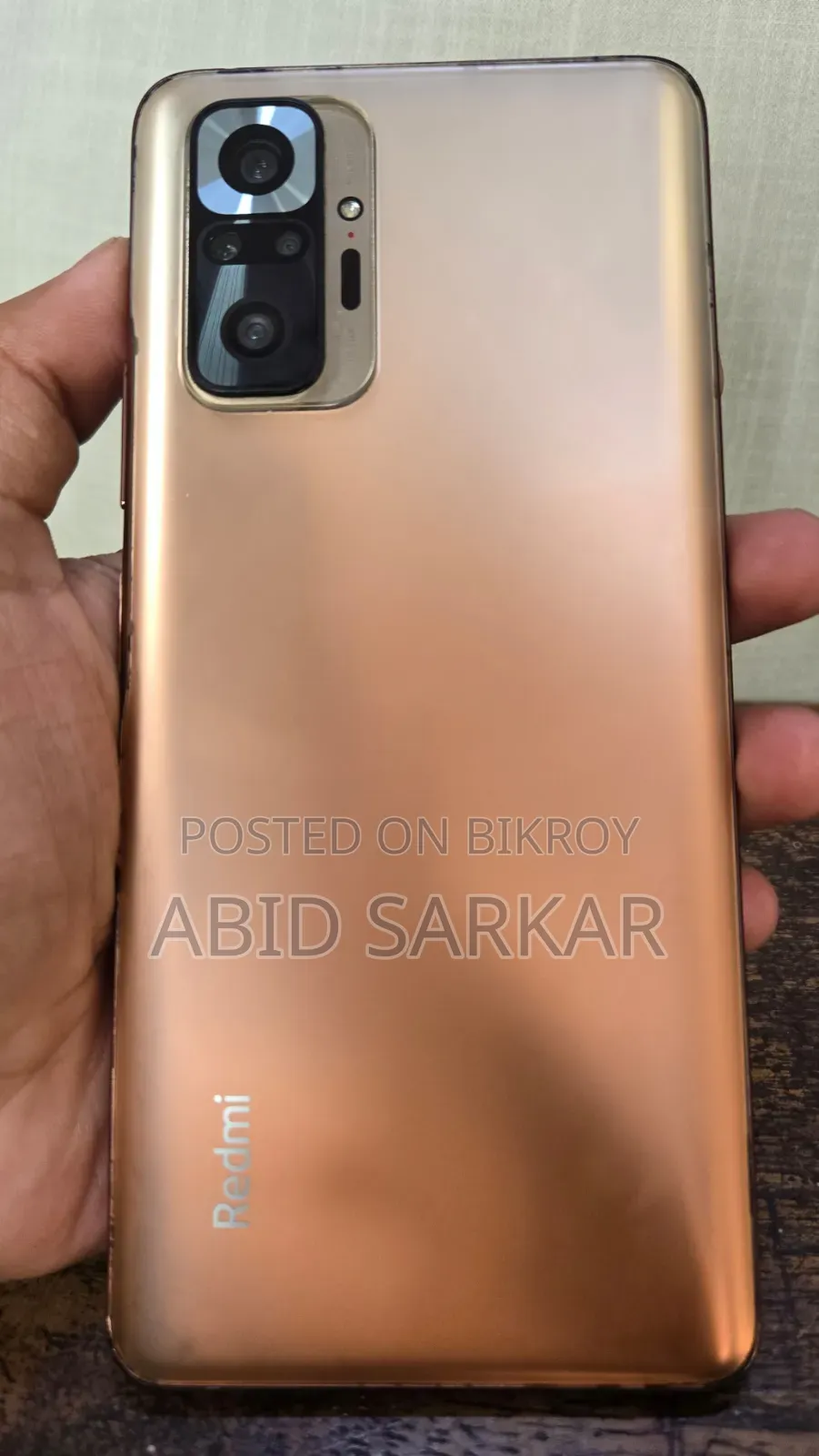 শাওমি রেডমি নোট ১০ প্রো ১২৮ জিবি গোল্ড