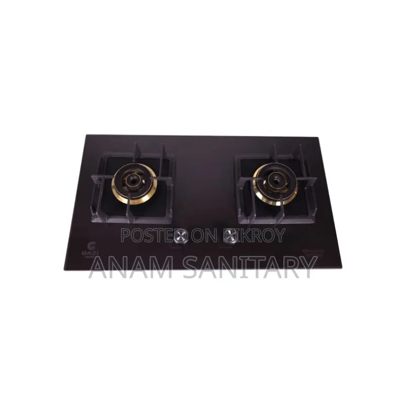 Gazi Smiss Double Burner Granite Stone Top Gas Stove NG/LPG (EG-2788M)