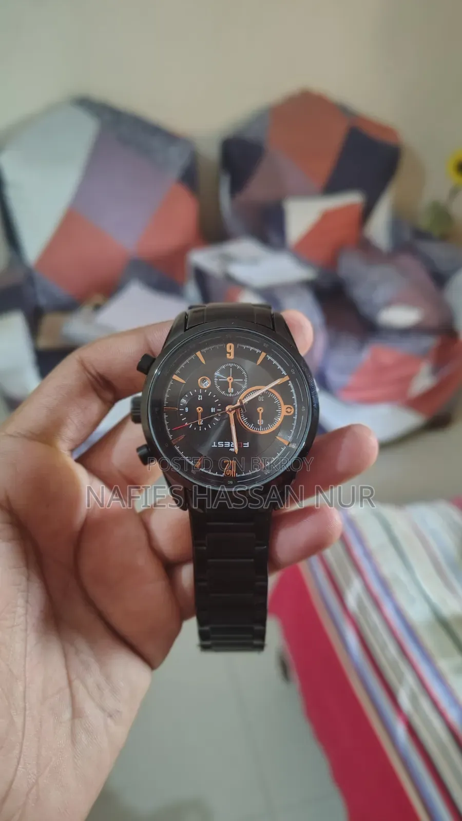 A new Forest Band watch will be sold. The watch is unused.