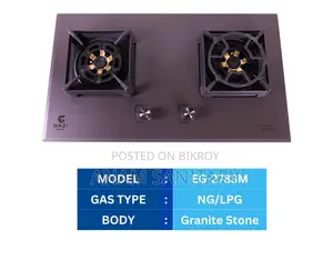 Gazi Smiss EG-2783M Granite Stone Top Gas Stove – Double Burner CAM