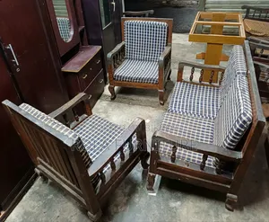 Mahogany Wood Sofa With Foam