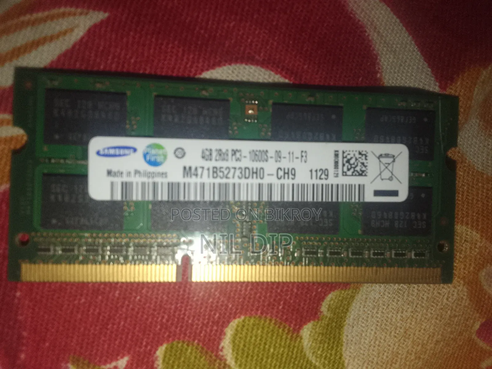 Samsung DDR3 4GB Laptop Ram