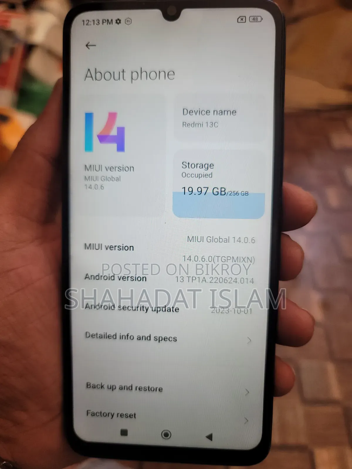 Xiaomi Redmi 13C 256 GB Black