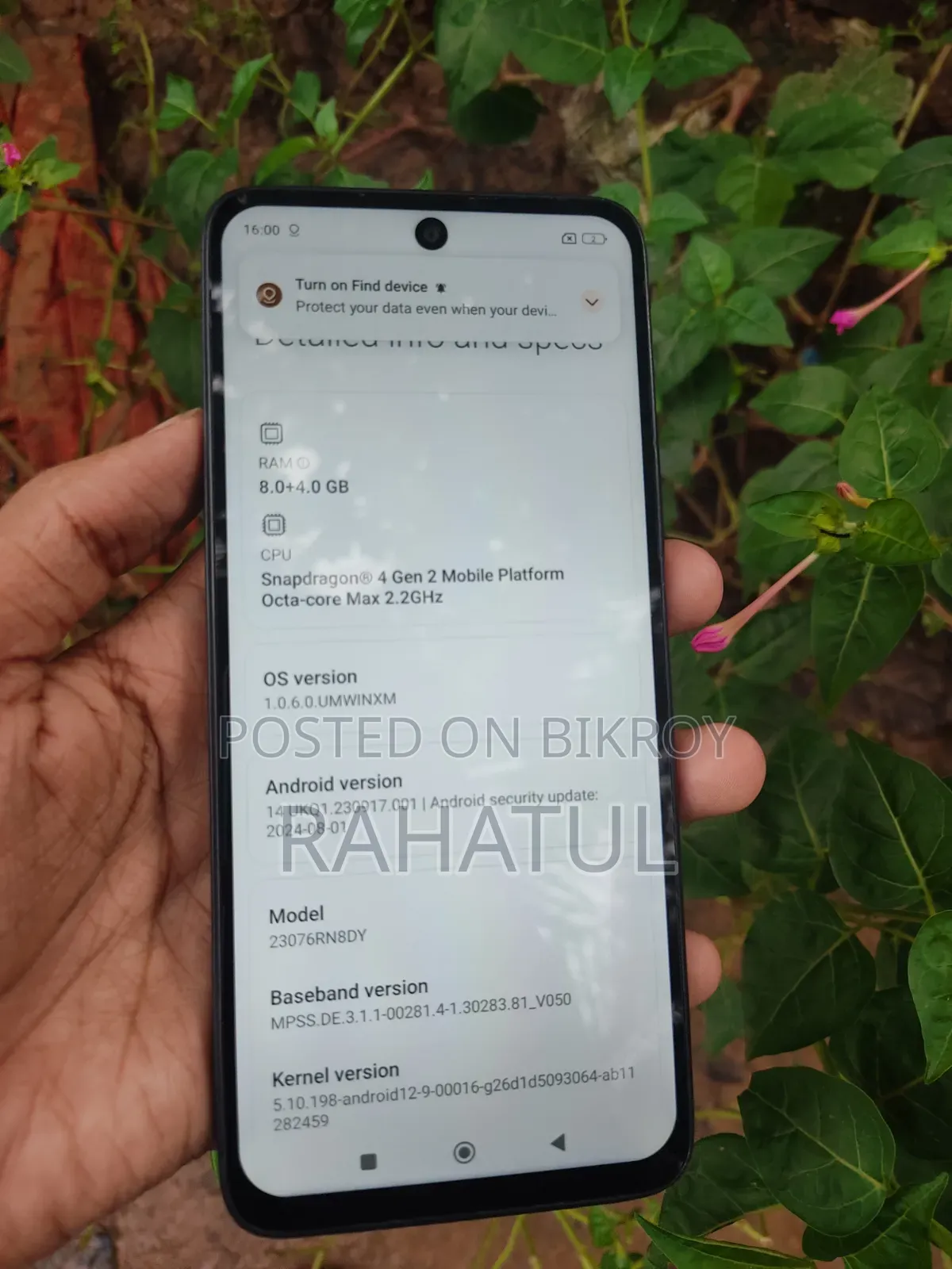 Xiaomi Redmi 12 5G 256 GB Black