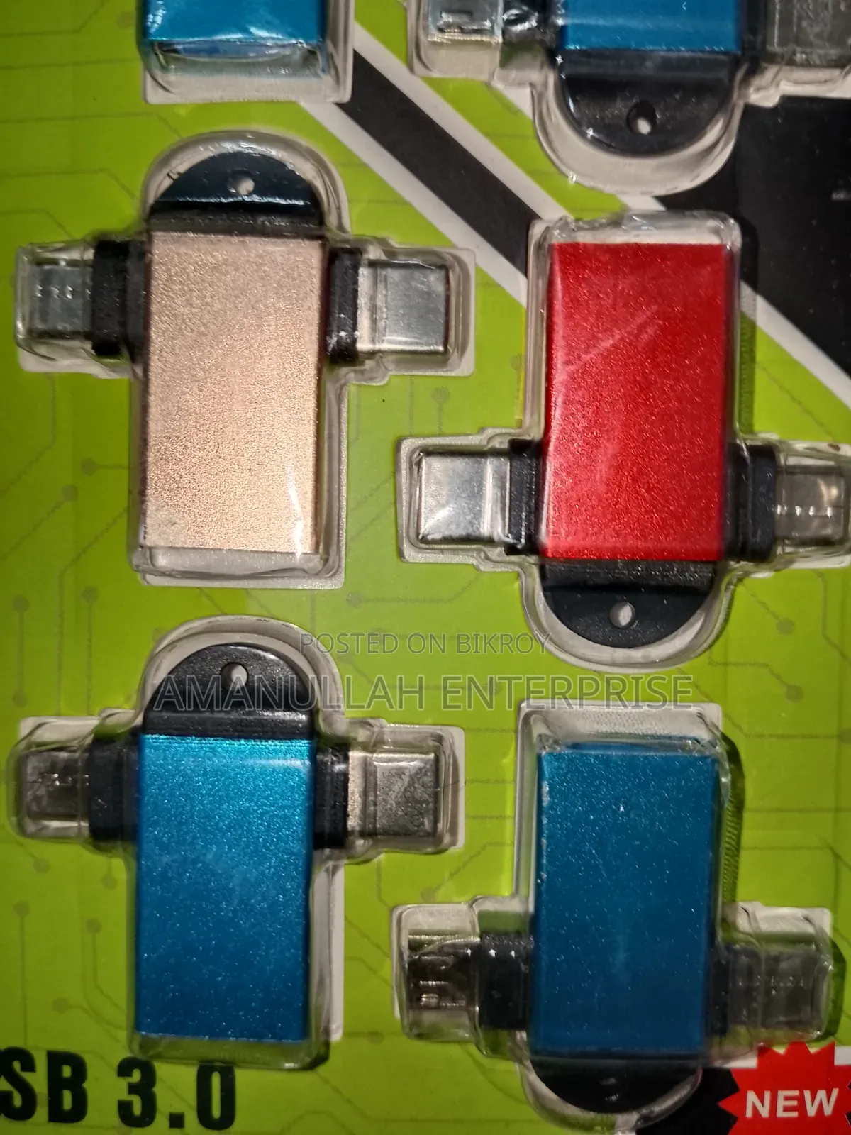 3 in 1 Adaptor Type B, Type C USB | High-Speed USB Otg Adapter Pack