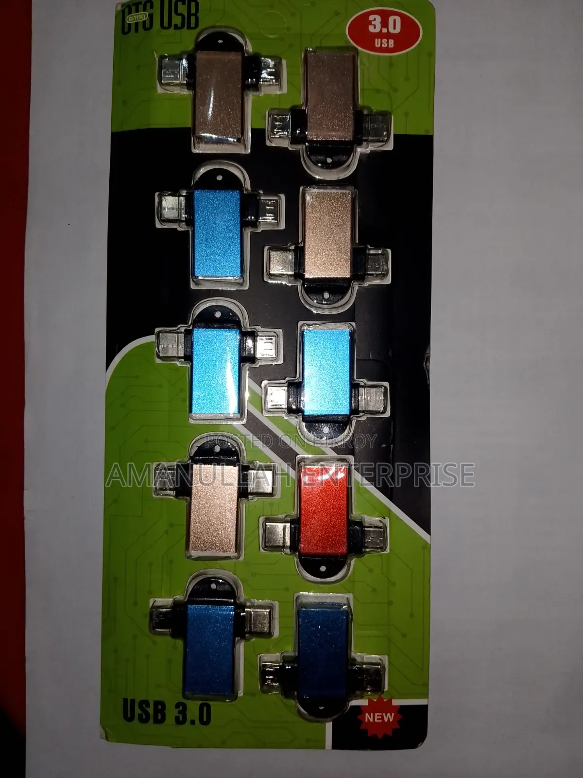3 in 1 Adaptor Type B, Type C USB | High-Speed USB Otg Adapter Pack