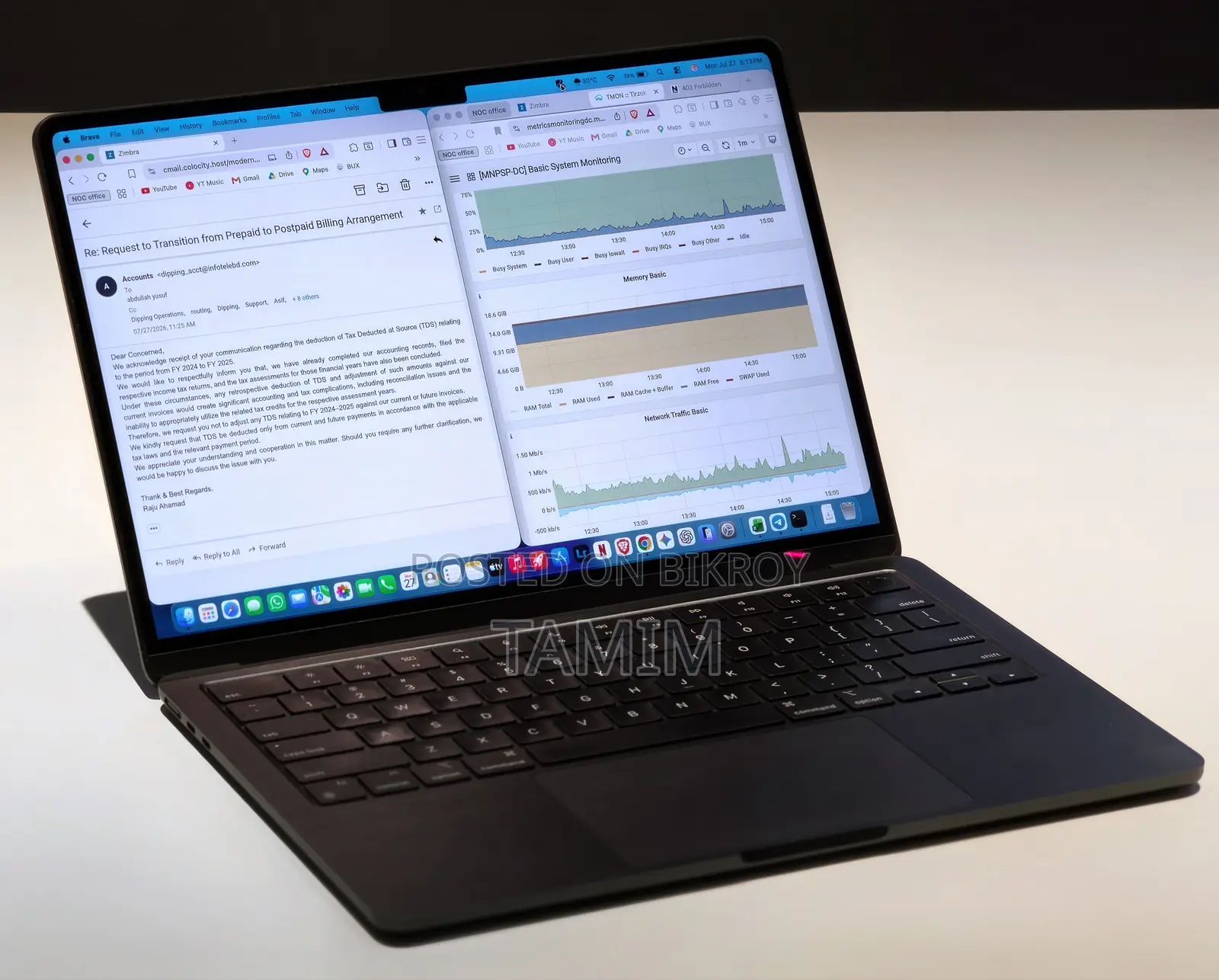 Laptop Apple MacBook Air 2024 M3 8GB Apple M3 SSD 256GB