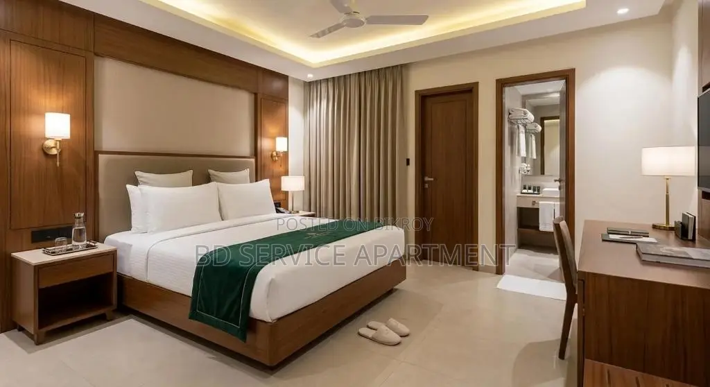 Furnished 2-Bedroom Apartment in Bd Service, Uttara for rent