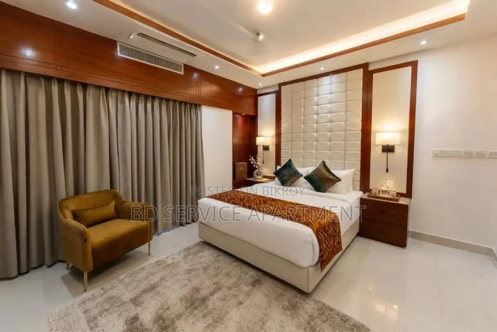 Furnished 2-Bedroom Apartment in Bd Service, Uttara for Rent