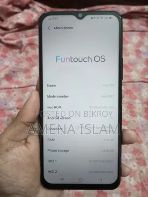 Vivo Y20 64 GB Blue