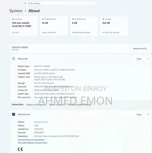 Desktop Computer 16GB Intel Core i5 SSD 1T