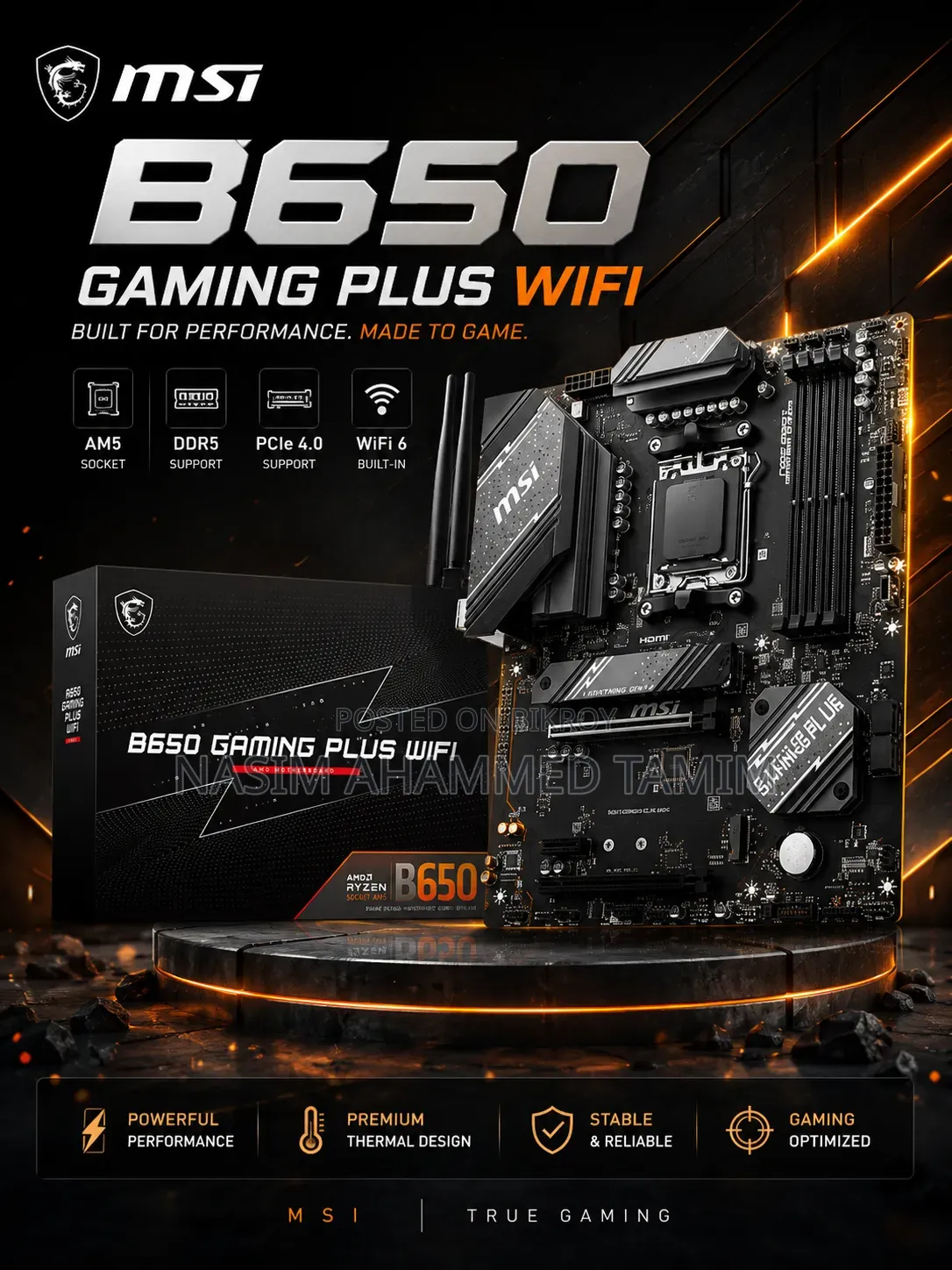 Desktop Computer MSI model 32GB AMD Ryzen 7 SSD 1T