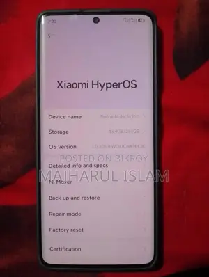 New Xiaomi Redmi Note 14 Pro 5G 256 GB Pink