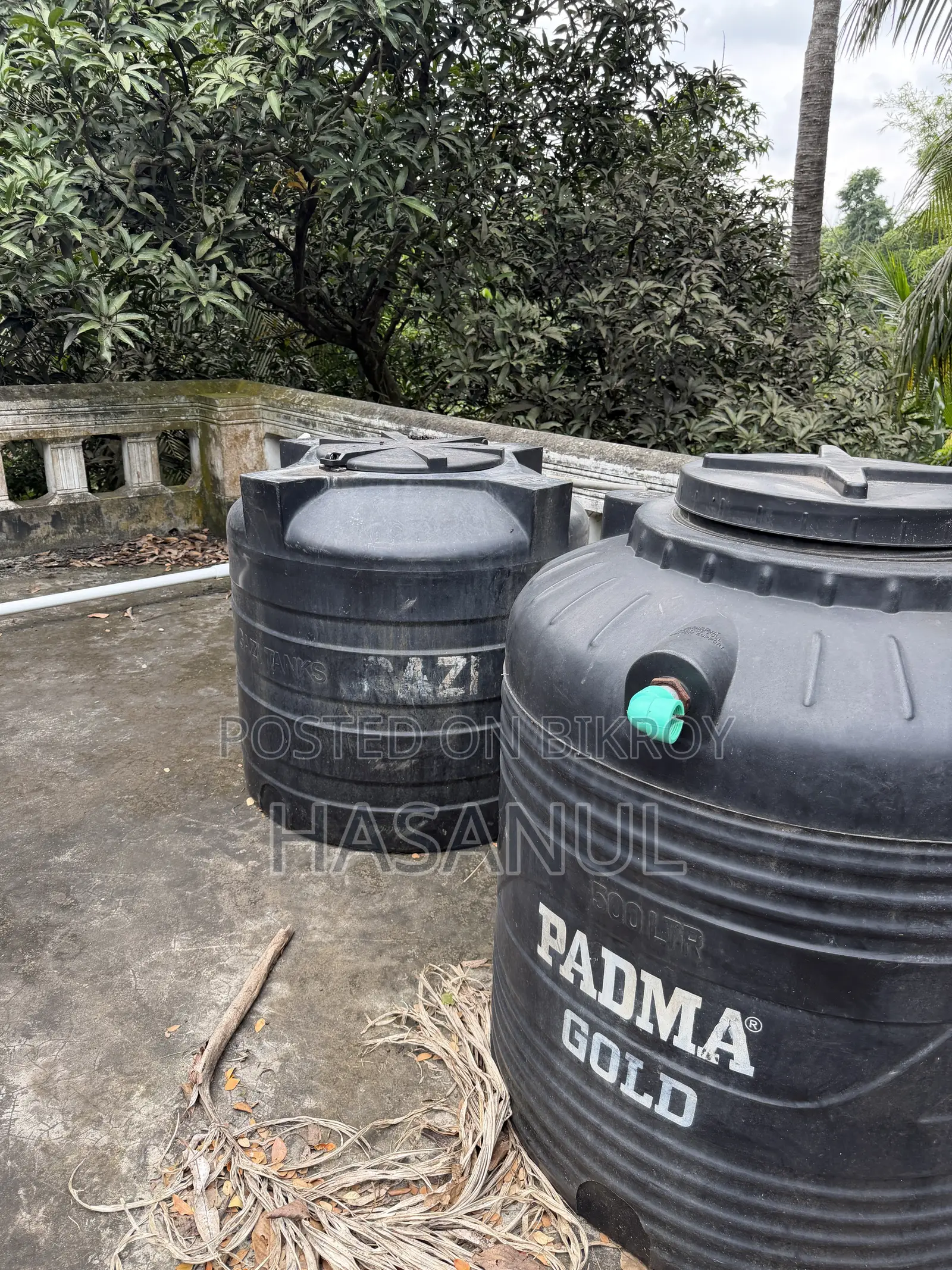 Water Tank for Sale 500 Liters 2 Pcs
