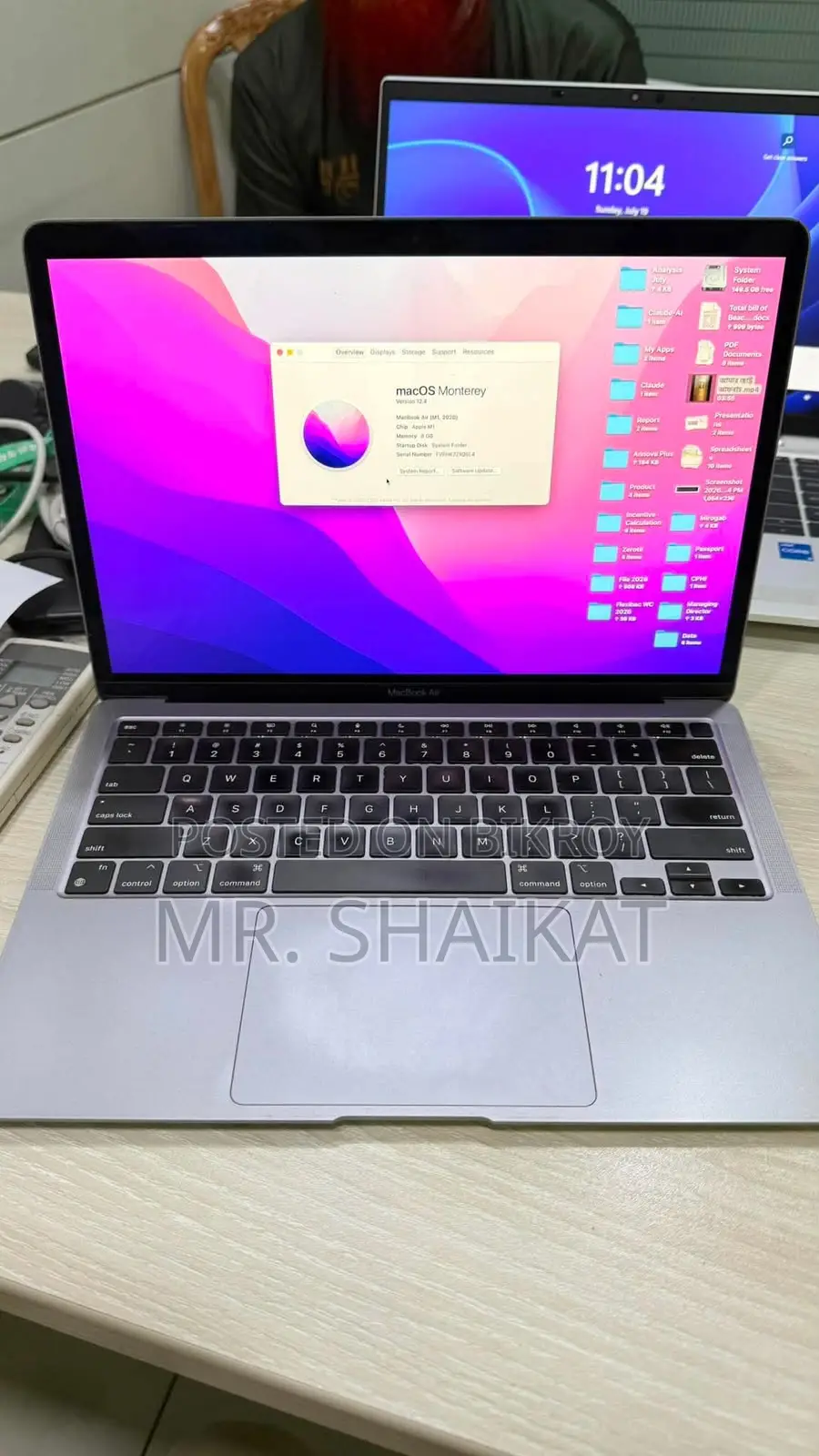 Laptop Apple MacBook Air 2020 M1 8GB Apple M1 SSD 256GB