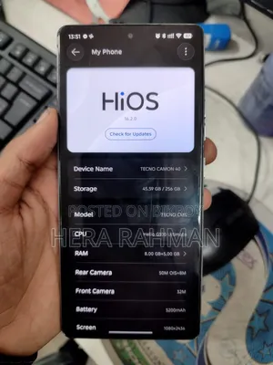 Tecno Camon 40 ২৫৬ জিবি কালো