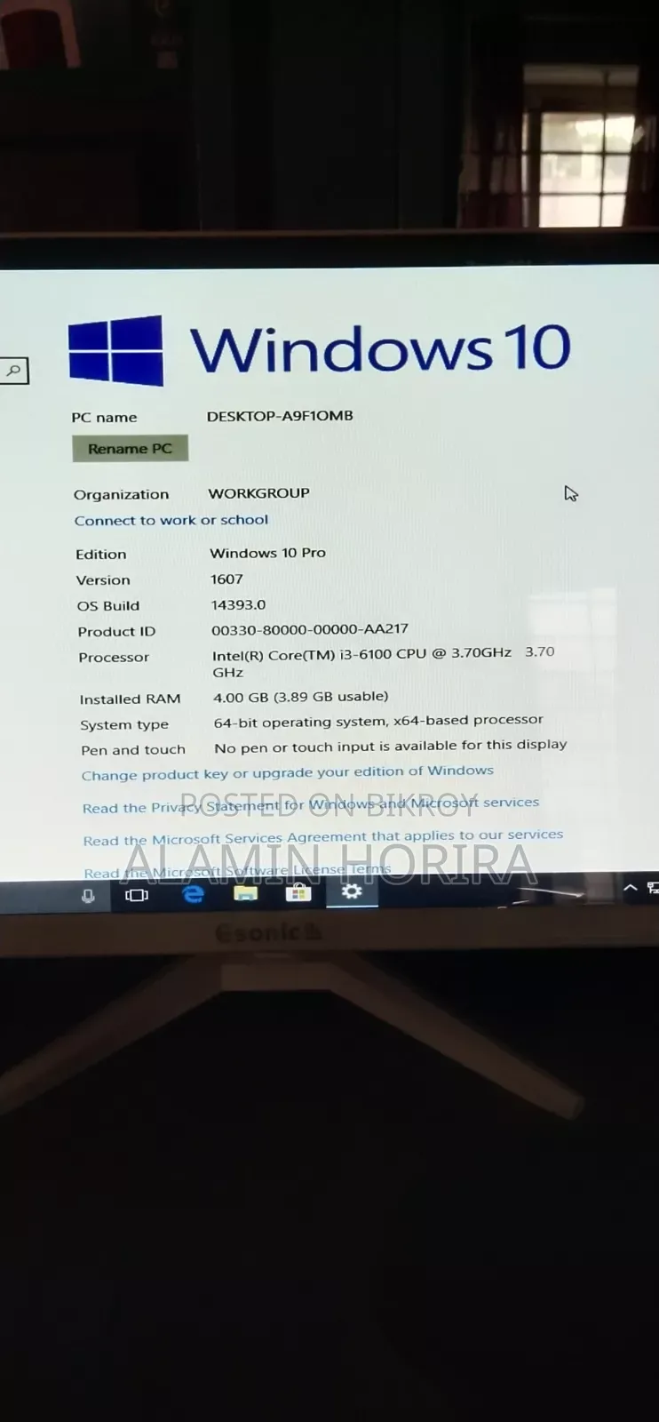 Desktop Computer 4GB Intel Core I3 HDD+SSD 500GB