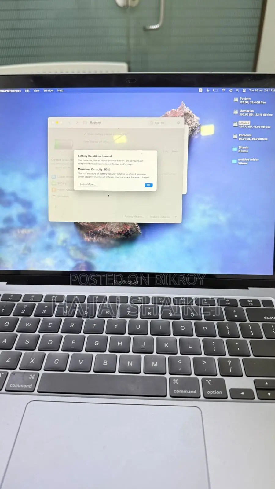 Laptop Apple MacBook Air 8GB Apple M1 SSD 512GB