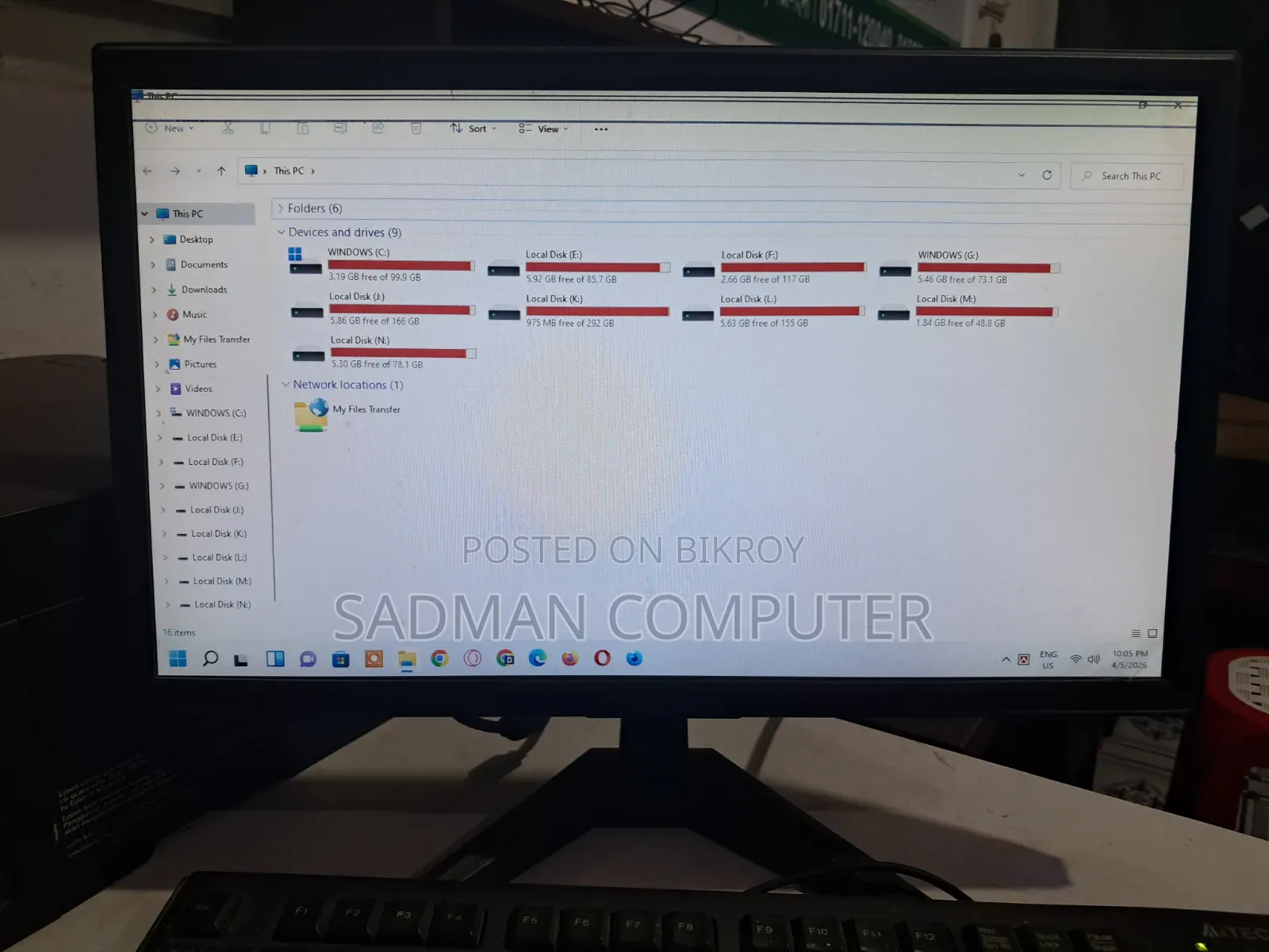 Desktop Computer 4GB Intel Core i5 SSD 128GB