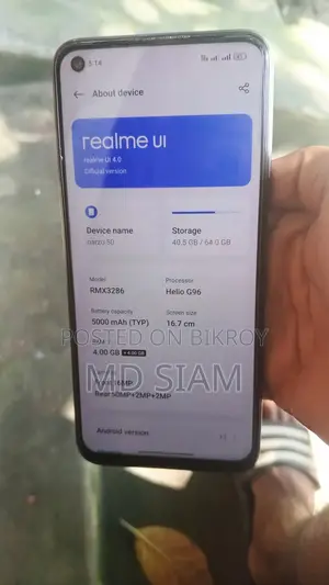 Realme Narzo 50 64 GB Black