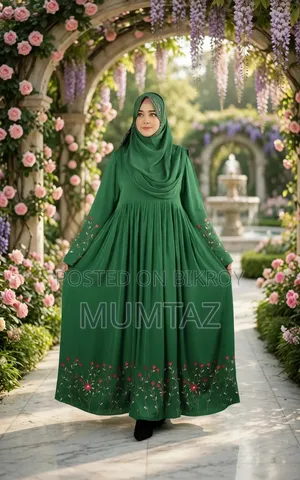 Rajanigandha Embroidery Borka With Hijab