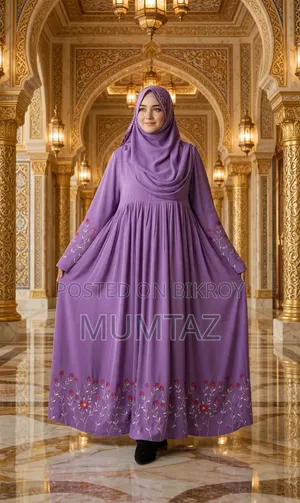 Rajanigandha Embroidery Borka With Hijab