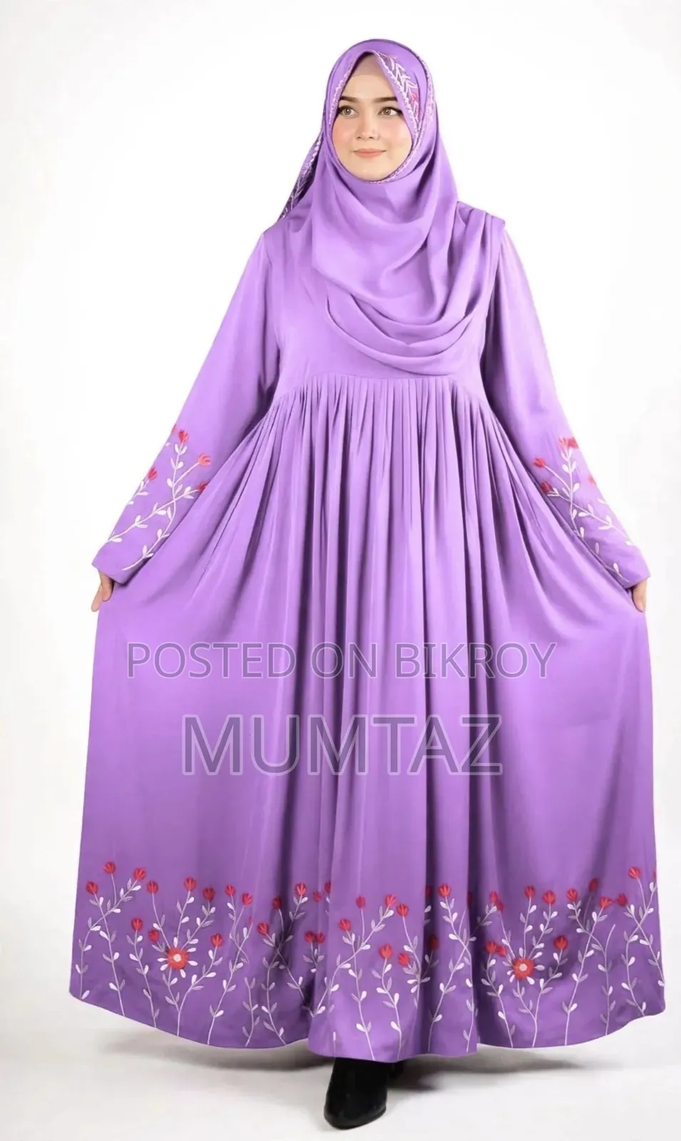 Rajanigandha Embroidery Borka With Hijab