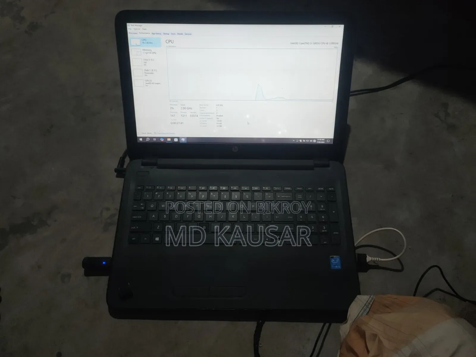 Laptop HP 15 4GB Intel Core I3 SSD 128GB
