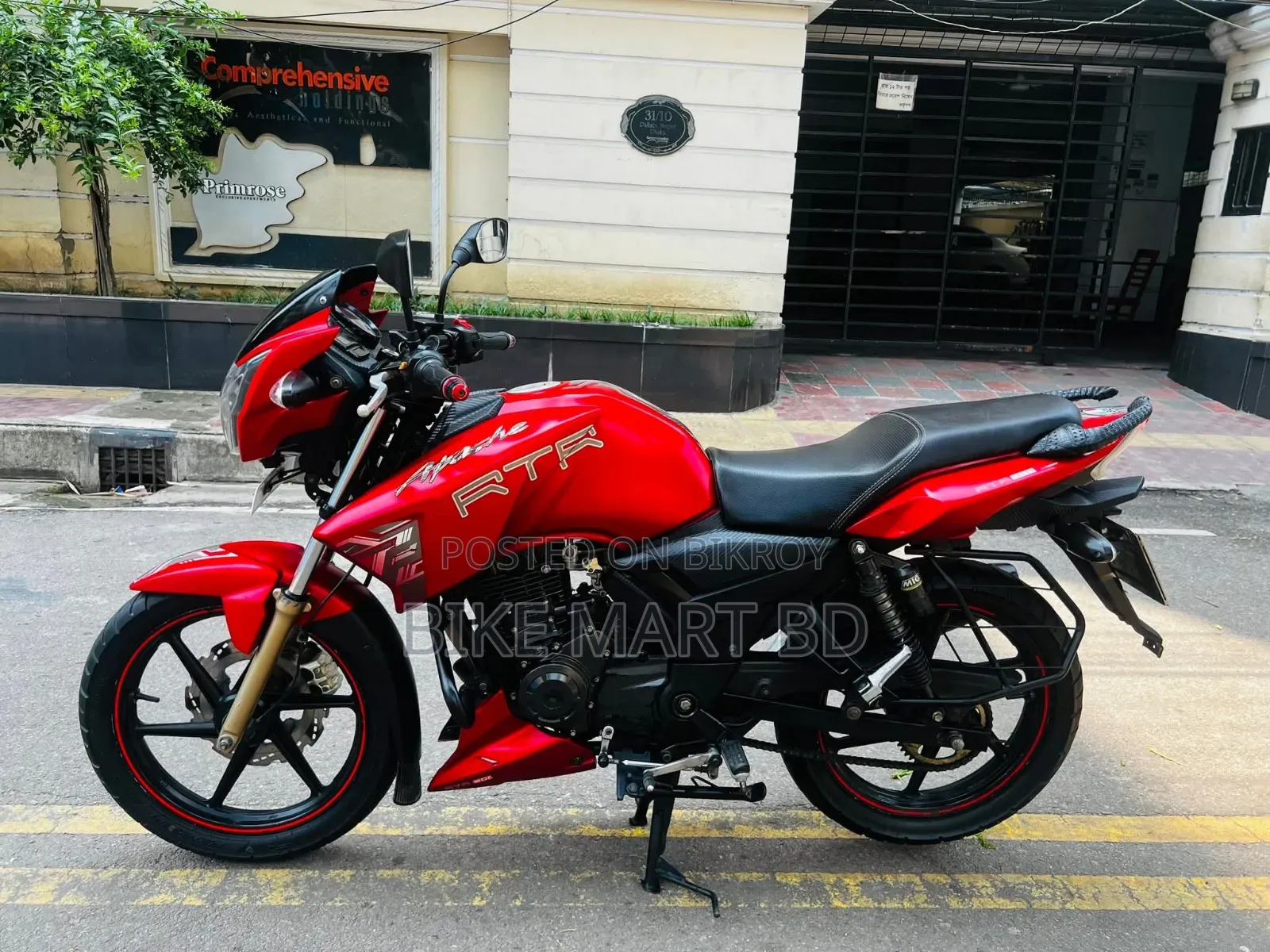 TVS Apache RTR 160 2V 2022 Red