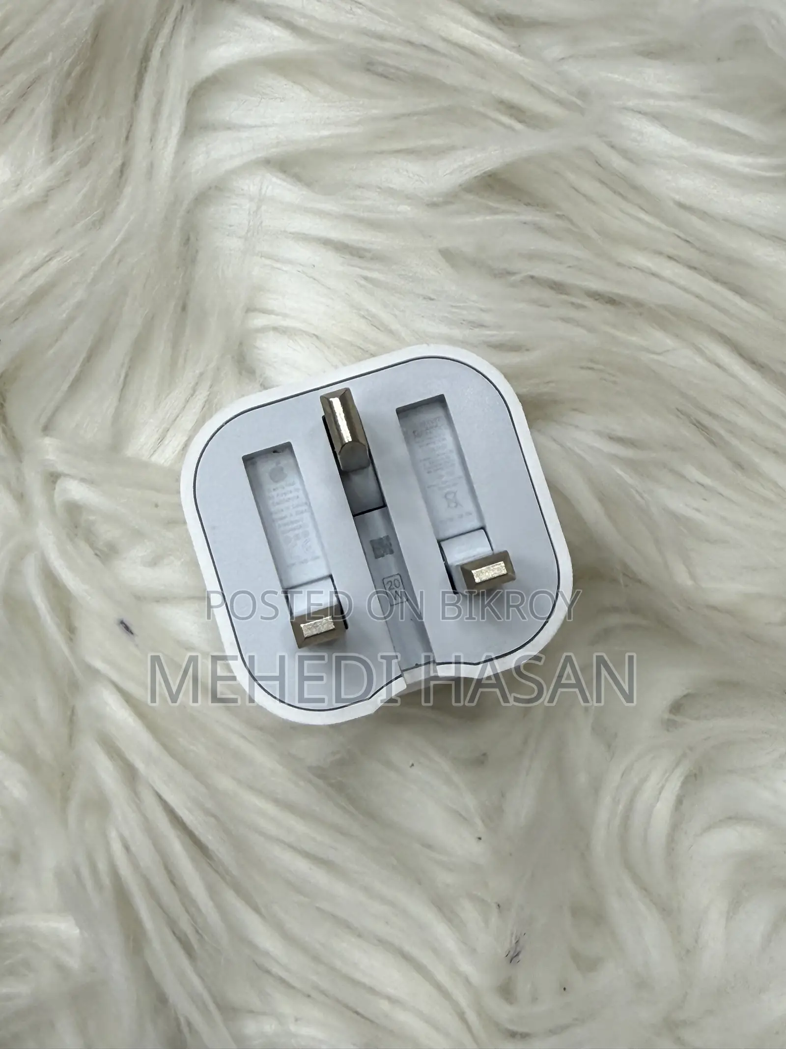 Apple Genuine 20W USB-C Fast Charger (UK 3-Pin) | NFC Verified
