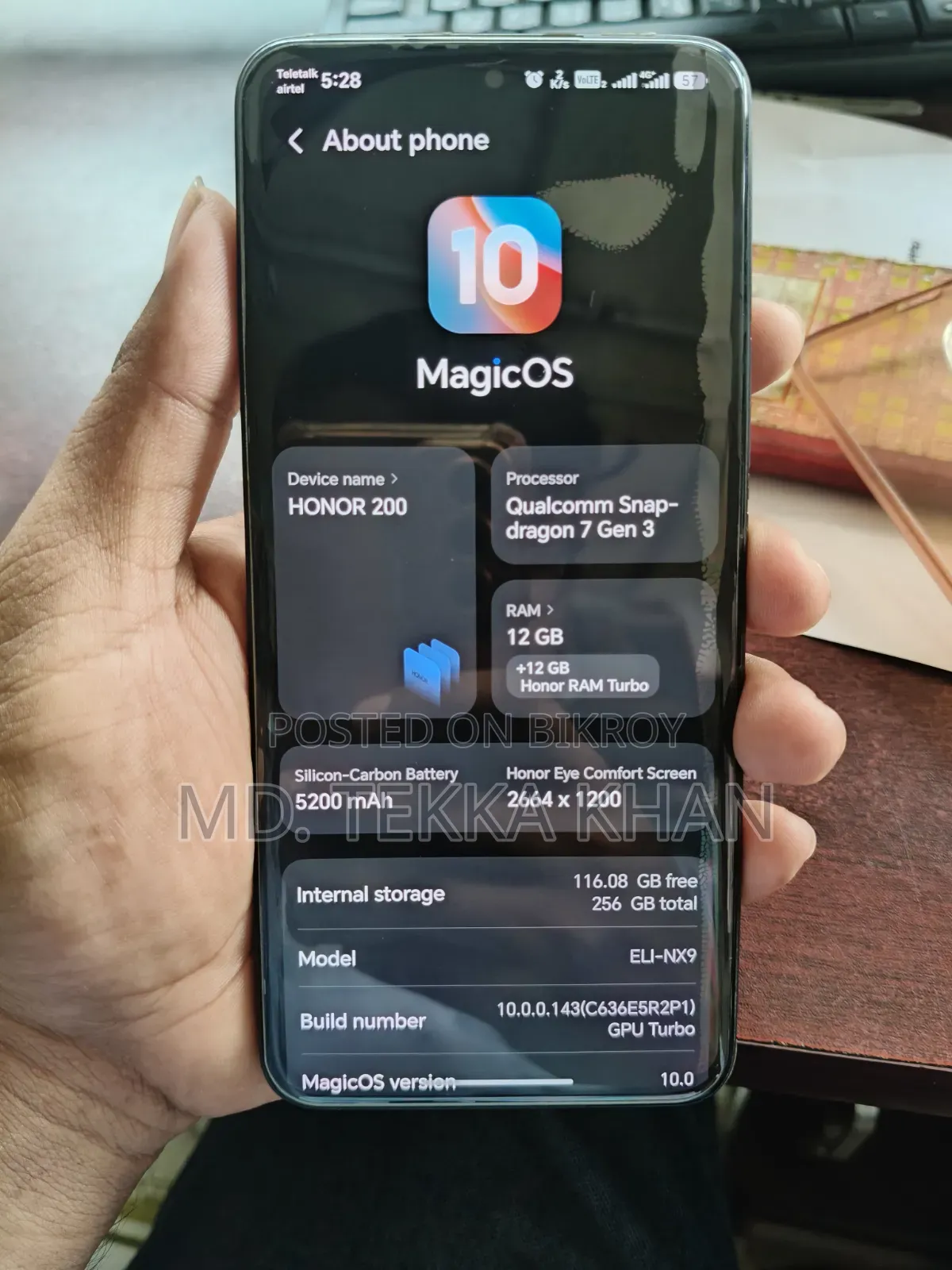 Honor 200 256 GB Black