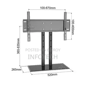 ZENO Z500L 42′′-80′′ Tabletop TV Stand Up to 70kg