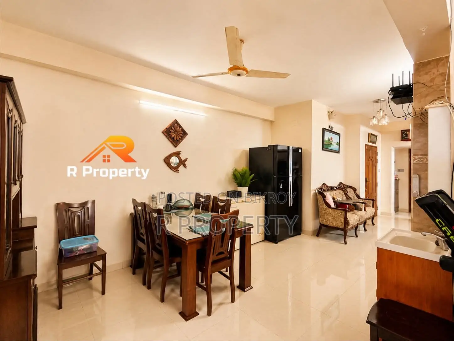 Furnished 3 Bedroom Apartment in Uttara for sale